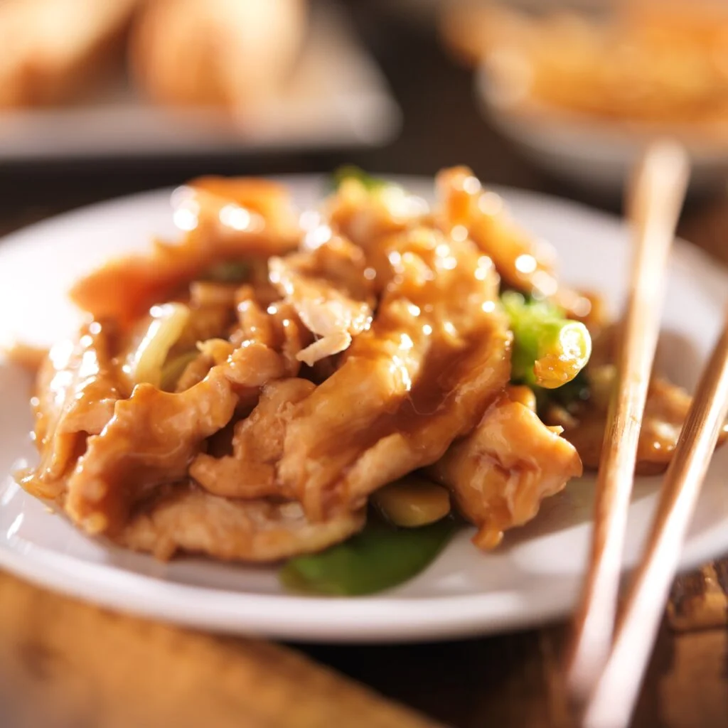 chinese food - stir fry chicken with vegetables